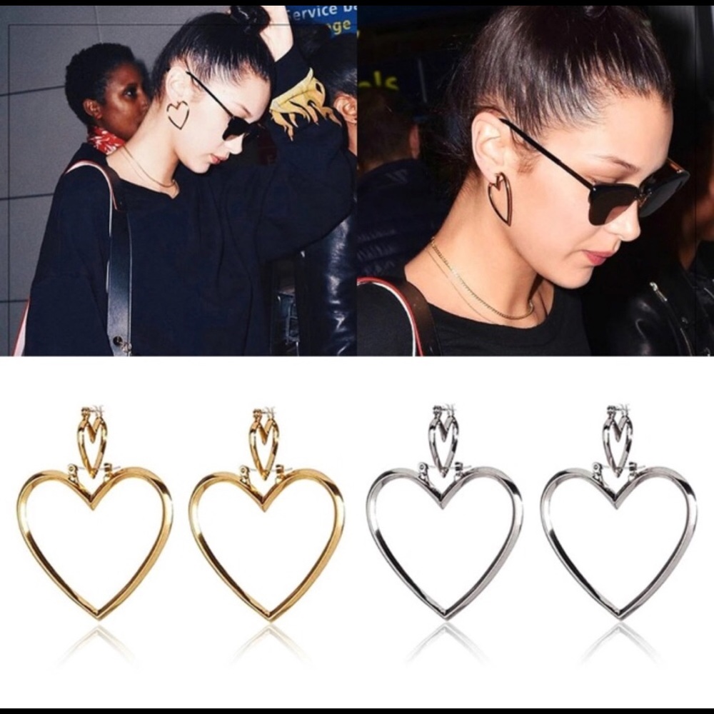 5 for $25 --💕Double Heart 💕Earrings